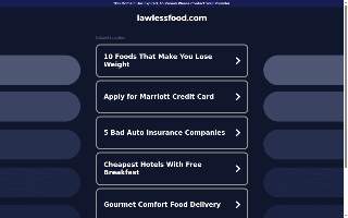 Lawless Food website
