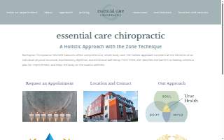 Essential Care Chiropractic - Dr. Michelle Sabourin website