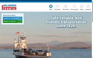 Lake Champlain Transportation Company of Burlington website