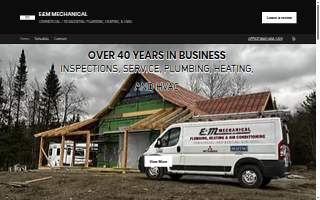 E & M Mechanical Inc website