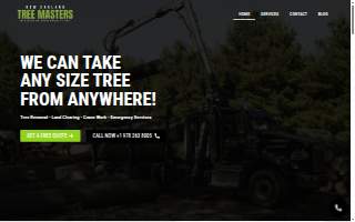 New England Tree Masters | Tree Service in Boxborough MA website