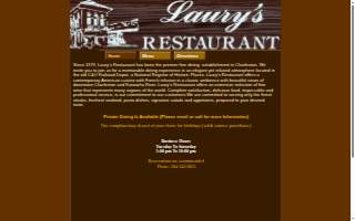 Laury's Restaurant website