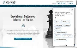 Envision Family Law website