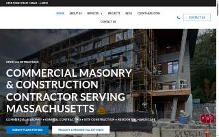 Stein Masonry & Hardscape Boston website