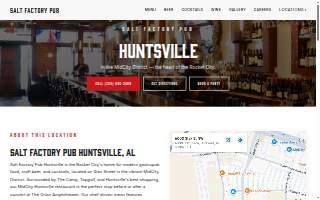 Salt Factory Pub of Huntsville website