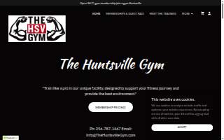 The Huntsville Gym 24 Hour Facility website