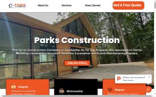 Parks Construction website