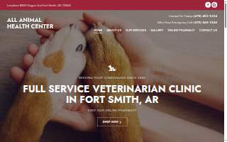 All Animal Health Center website