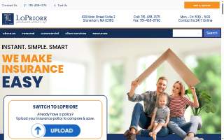 LoPriore Insurance Agency of Melrose website
