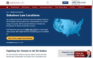 Sokolove Law website