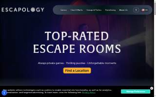 Escapology Escape Rooms Atlanta Galleria website