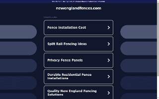 New England Fences - Fence Contractor | Aluminum/Wood/Metal Fencing in Clinton MA website