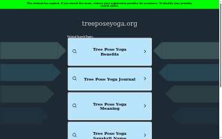 Tree Pose Yoga website