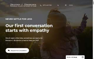 Brandon J. Broderick, Personal Injury Attorney at Law of Ithaca website
