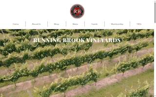 Running Brook Vineyard & Winery of Hanover website