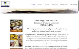 Blue Ridge Contractors Inc website