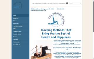 The Pilates Studio website