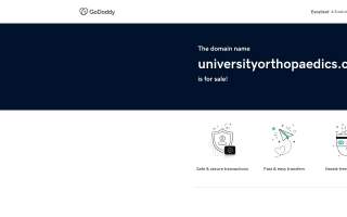 University Orthopedics - North Easton website