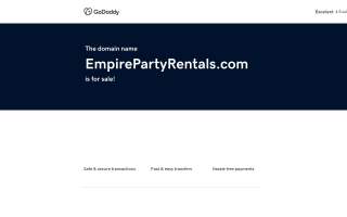 Empire Party Rentals Mass Inc of Whitman website