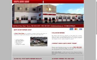 Bob's Auto Body website