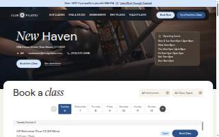 Club Pilates of New Haven website