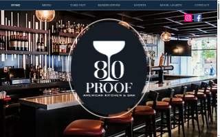 80 Proof American Kitchen & Bar website