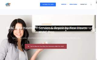 New Haven Heating & Cooling Services website