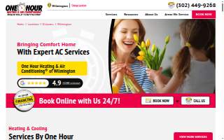 One Hour Heating & Air Conditioning of Wilmington website