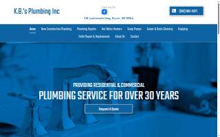 kb's plumbing website