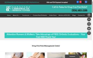 Downtown Chiropractic & Orthotic Center website