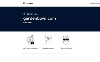 Garden Bowl website