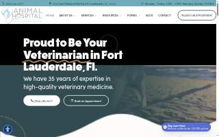 Animal Hospital of Ft Lauderdale website
