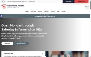 Angel Animal Hospital of Farmington website