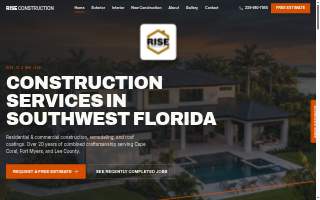 Rise Construction website