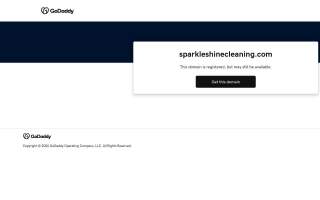 Sparkle & Shine Cleaning Services website