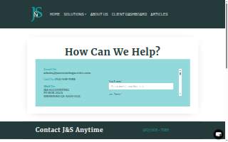 J&S Accounting website