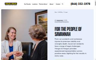 Morgan & Morgan of Savannah website