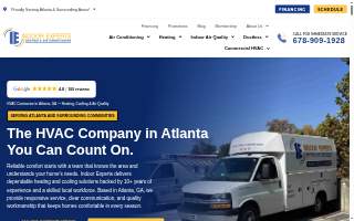 Indoor Experts Heating & Air Conditioning website