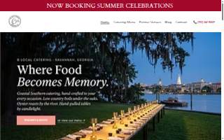 B Local Catering website