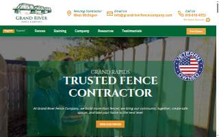 Grand River Fence Company of Grand Rapids website