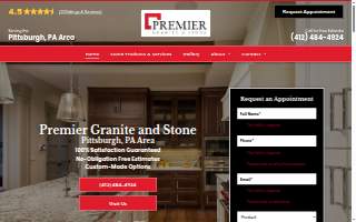 Premier Granite & Stone website
