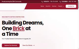 SD Clifton Construction, Inc. website