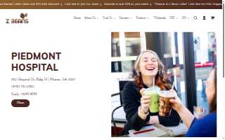 Z Beans Coffee - Piedmont Hospital website