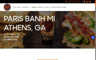 Paris Banh Mi Cafe and Bakery - Athens website