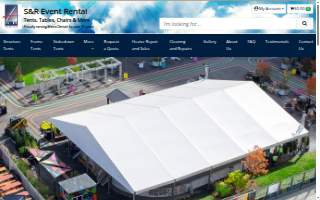 S & R Event Rental website