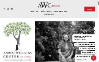 Animal Wellness Center of Athens website