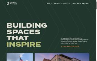 Grahl Construction website