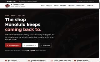 A-1 Auto Repair website