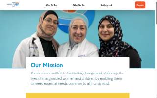 Zaman International Hope for Humanity Center website