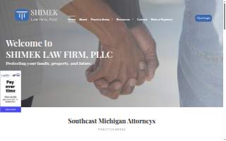 Shimek Law Firm, PLLC of Inkster website